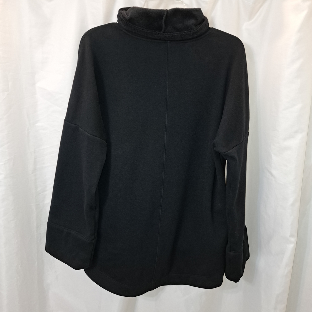 Athleta Sz S Cozy Karma Funnel Neck Inside Warm And Fuzzy Oversize Sweatshirt - Picture 4 of 12